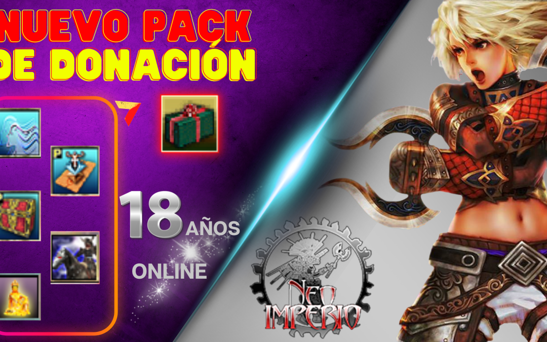 NUEVO PACK DE DONACIÓN